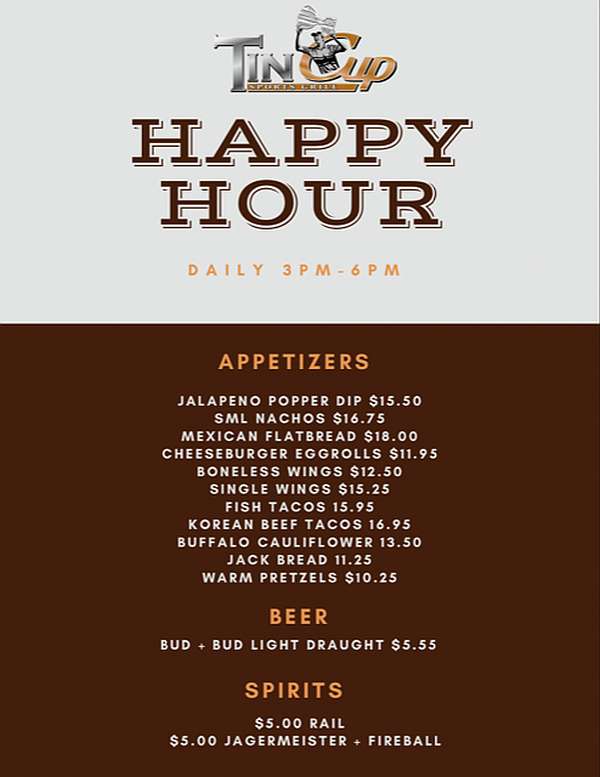 ANCASTER Tin Cup Sports Grill Ancaster, Ontario Restaurant & Grill